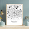 Denver Colorado City Map Poster - GroovyGrove