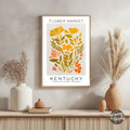 Kentucky Flower Market Poster - GroovyGrove