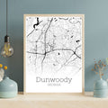 Dunwoody Georgia City Map Poster - GroovyGrove