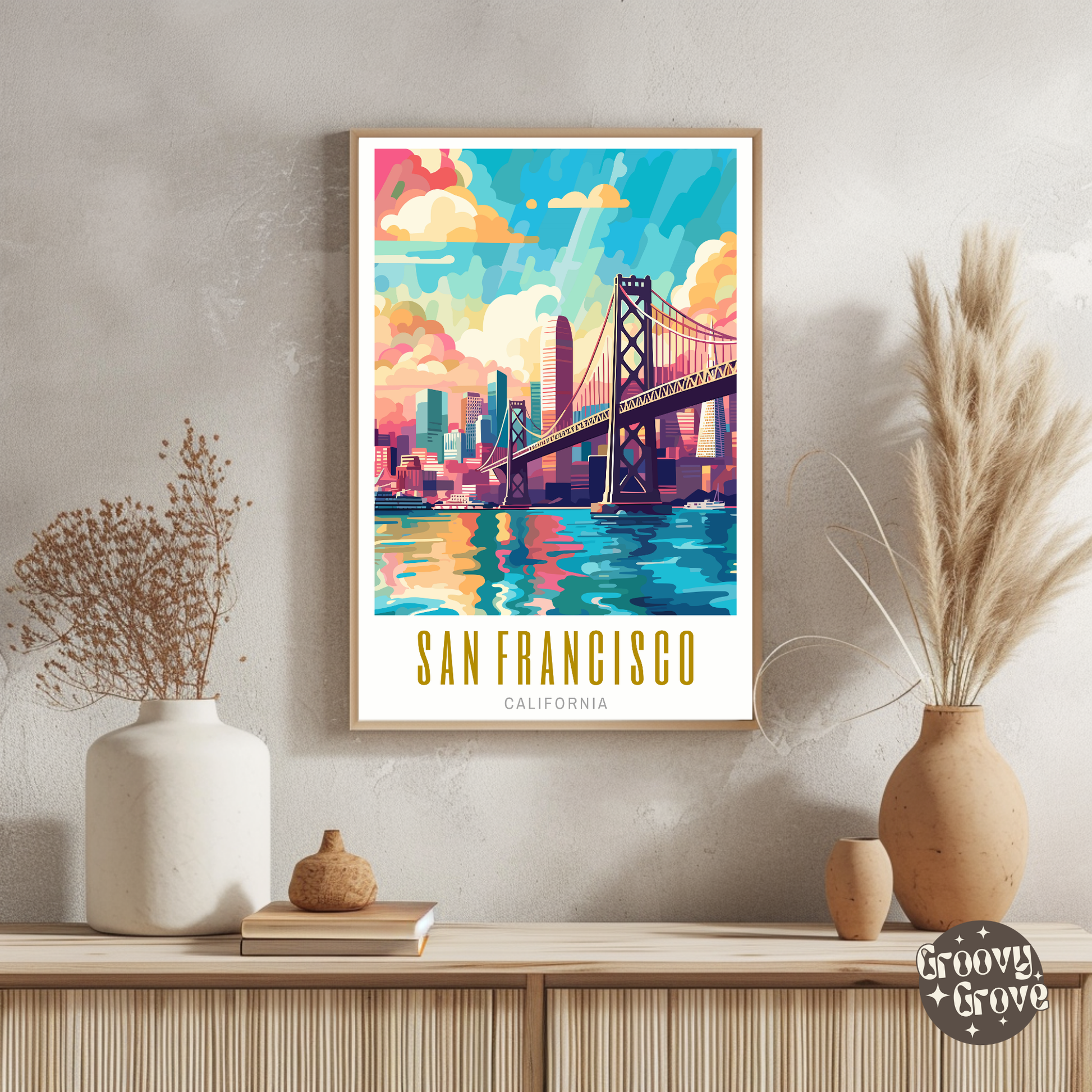 San Francisco California Poster - GroovyGrove