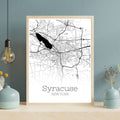 Syracuse New York City Map Poster - GroovyGrove