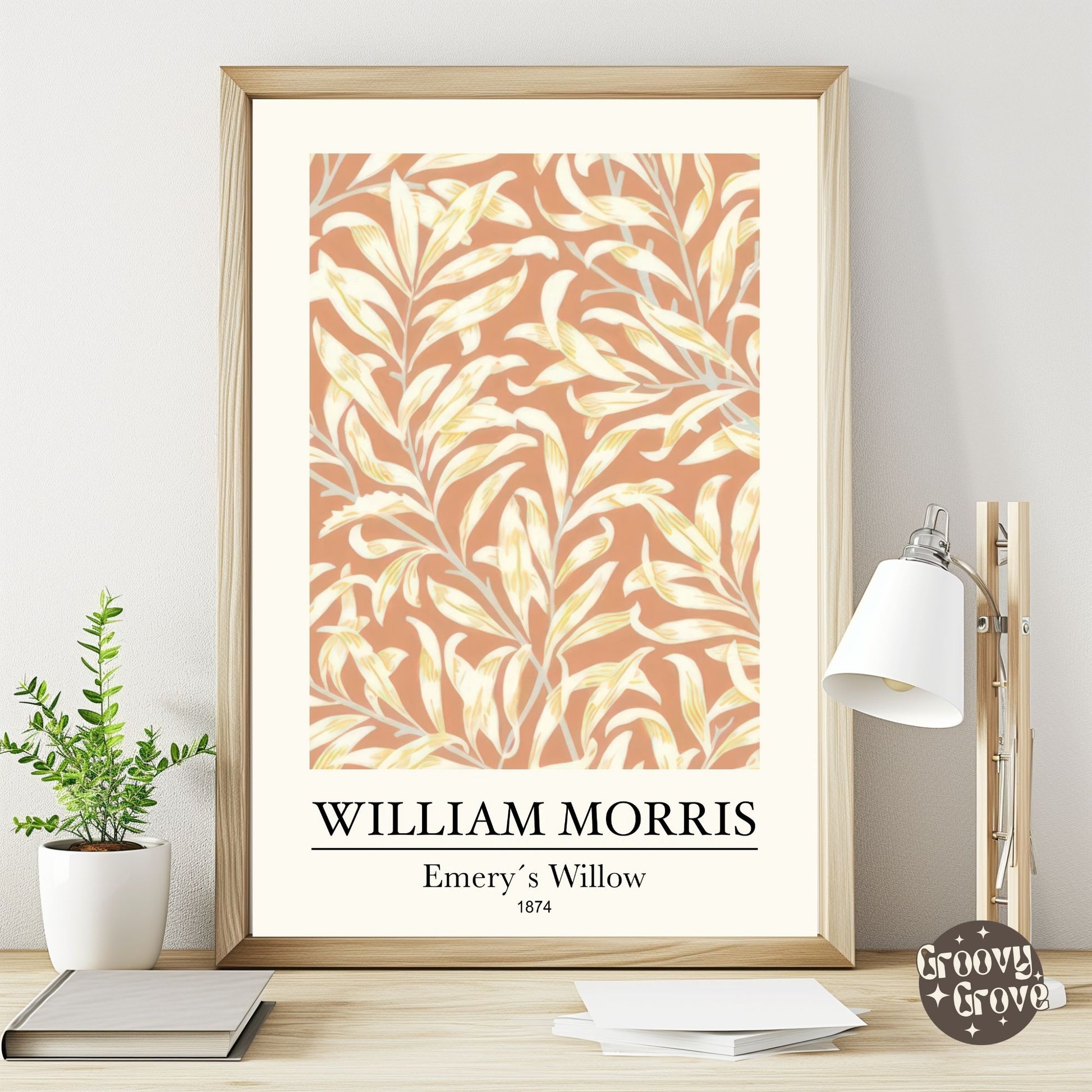 Emery's Willow 1874 William Morris Poster - GroovyGrove