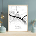 Pasco Washington City Map Poster - GroovyGrove