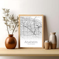 Anaheim California City Map Poster - GroovyGrove