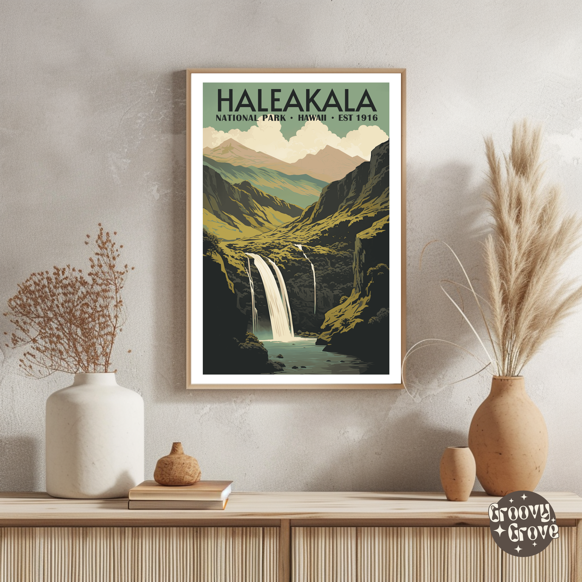 Haleakalā National Park Vintage Poster - GroovyGrove