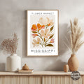 Mississippi Flower Market Poster - GroovyGrove