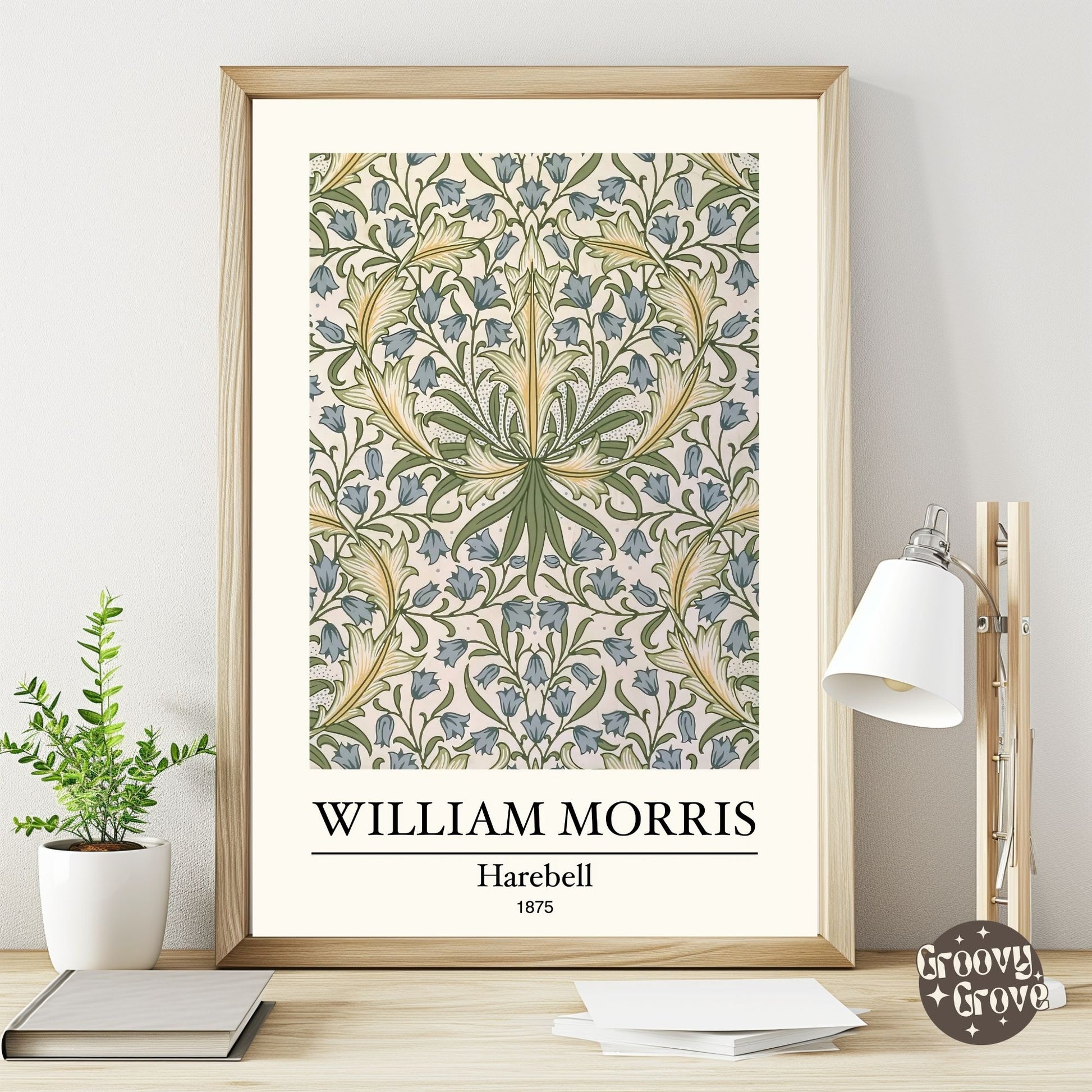 Harebell 1875 William Morris Poster - GroovyGrove