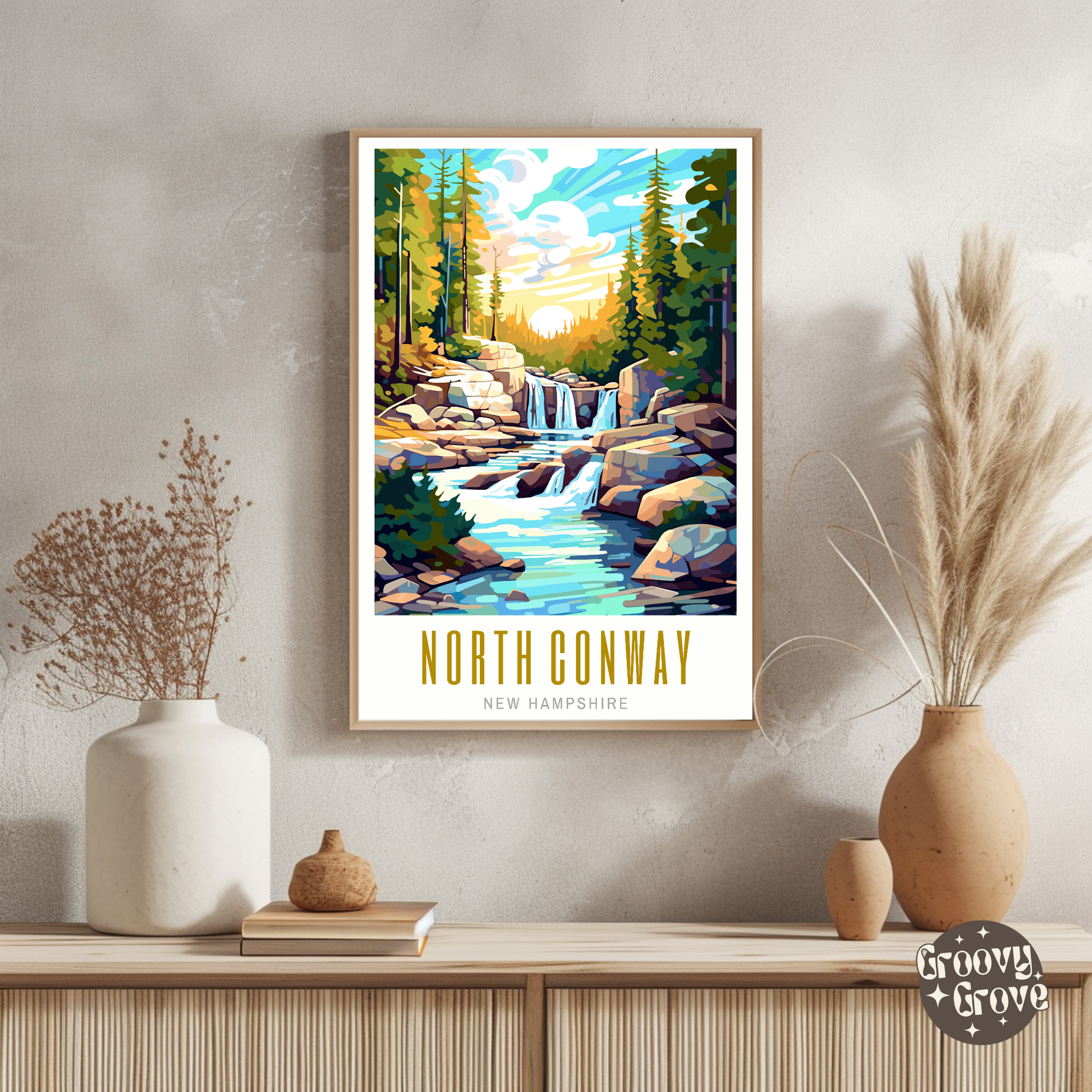 North Conway New Hampshire Poster - GroovyGrove