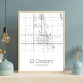 El Centro California City Map Poster - GroovyGrove