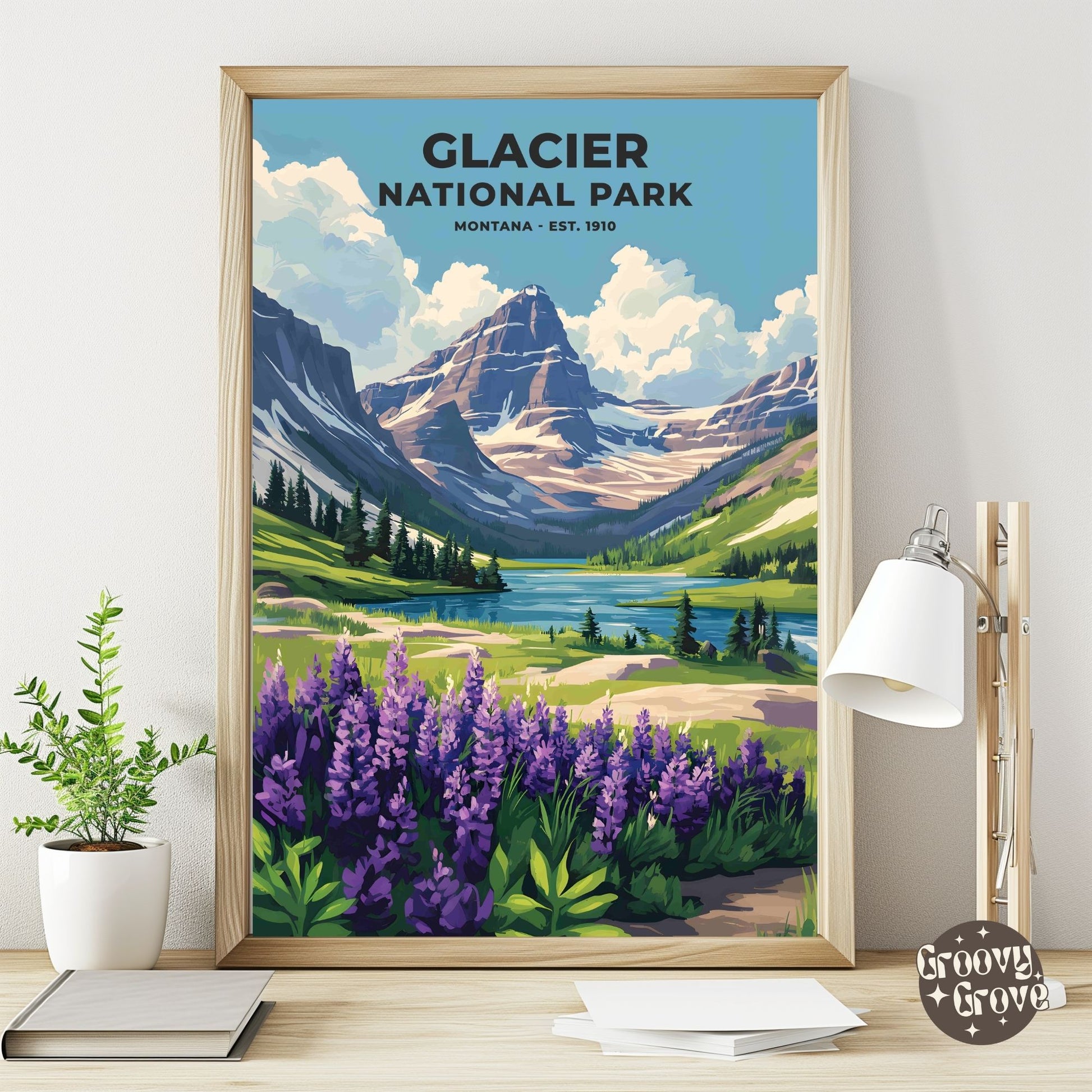 Glacier National Park Poster - GroovyGrove