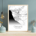 Oxnard California City Map Poster - GroovyGrove