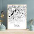 Eagan Minnesota City Map Poster - GroovyGrove