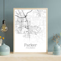 Parker Colorado City Map Poster - GroovyGrove