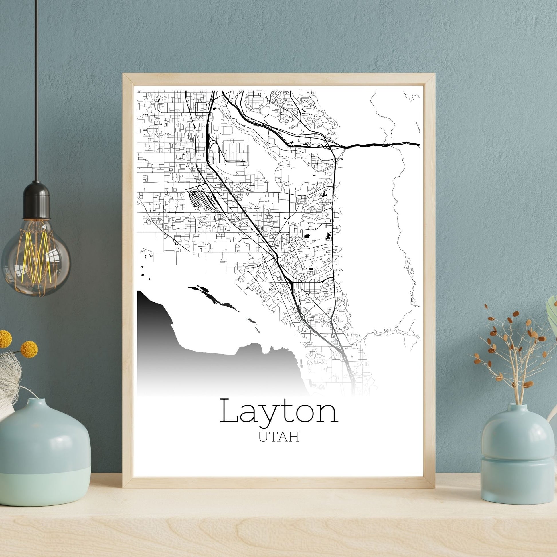 Layton Utah City Map Poster - GroovyGrove