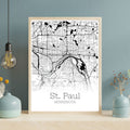 St. Paul Minnesota City Map Poster - GroovyGrove