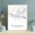 Farmington New Mexico City Map Poster - GroovyGrove