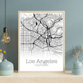 Los Angeles California City Map Poster - GroovyGrove