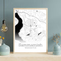 Sammamish Washington City Map Poster - GroovyGrove