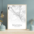 Murrieta California City Map Poster - GroovyGrove