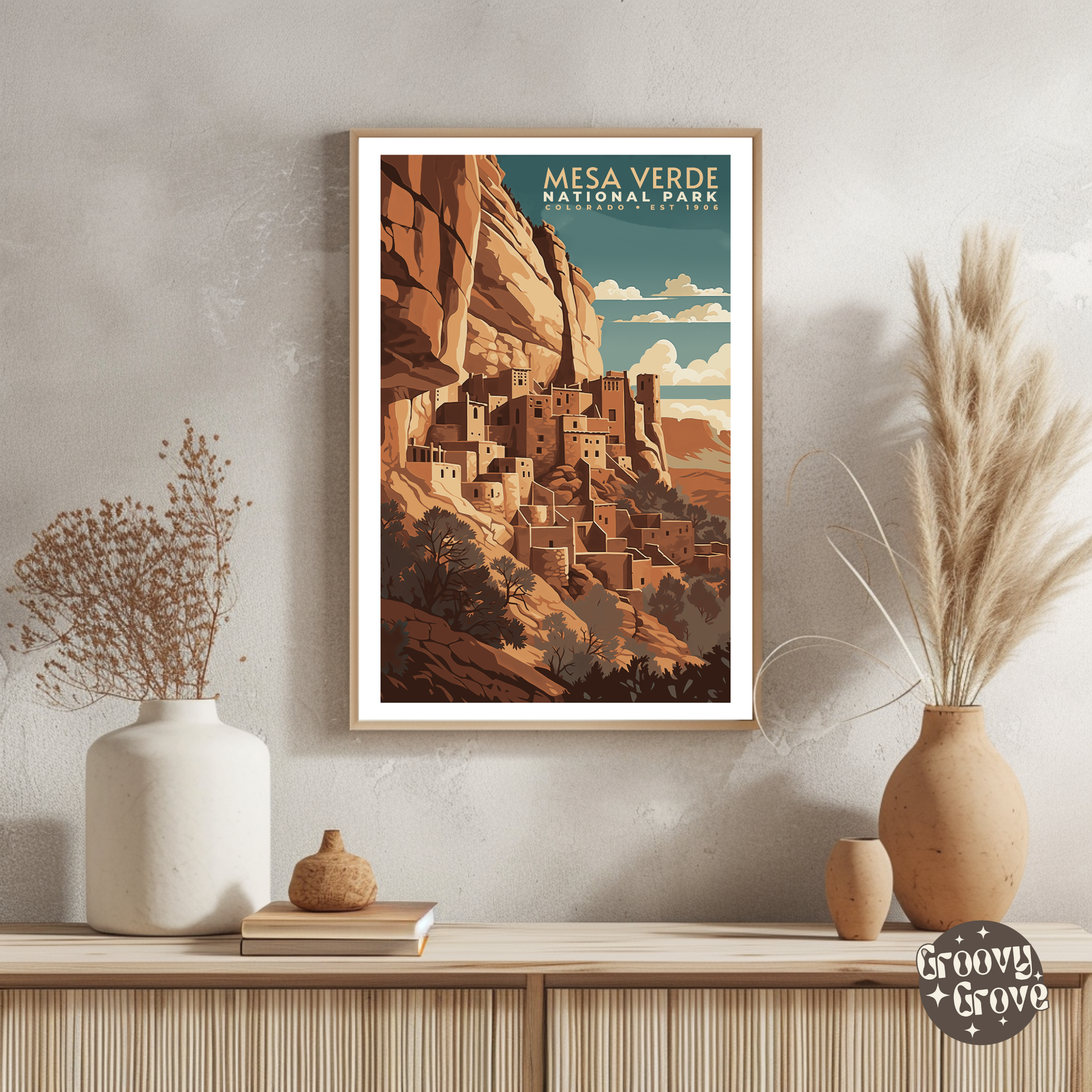 Mesa Verde National Park Vintage Poster - GroovyGrove