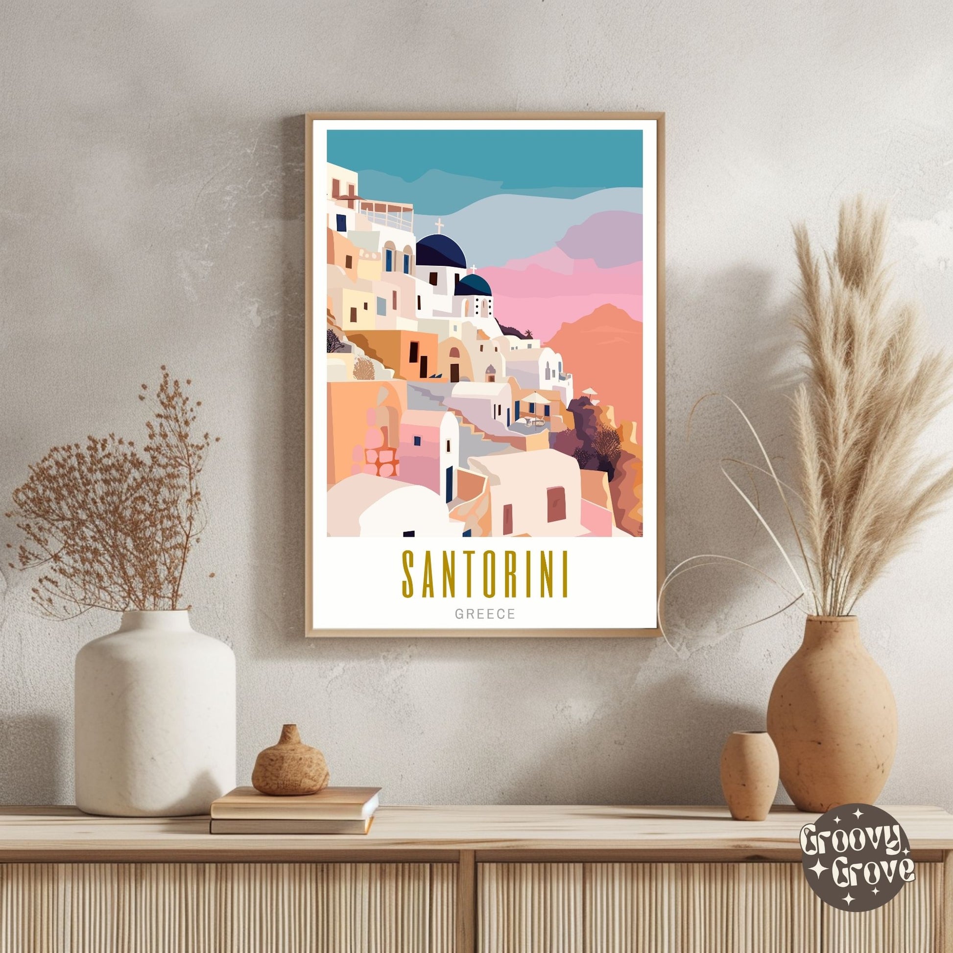 Santorini Greece Poster - GroovyGrove