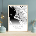 Oakland California City Map Poster - GroovyGrove