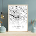 Richmond Virginia City Map Poster - GroovyGrove