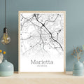 Marietta Georgia City Map Poster - GroovyGrove