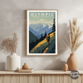 Olympic National Park Vintage Poster - GroovyGrove