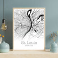 St. Louis Missouri City Map Poster - GroovyGrove