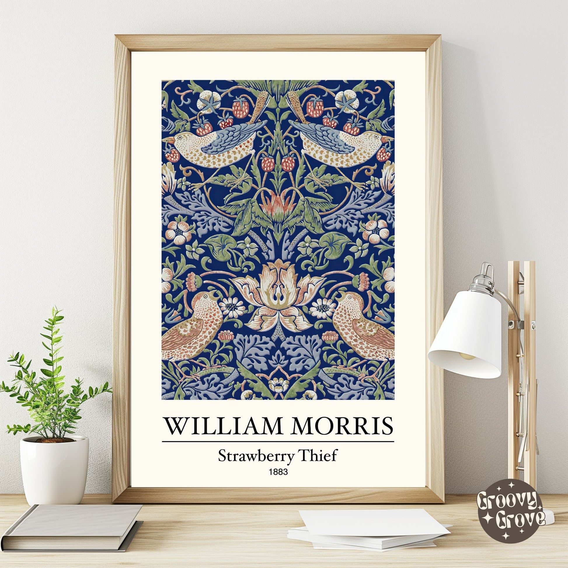 Strawberry Thief 1883 William Morris Poster - GroovyGrove