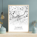 Lowell Massachusetts City Map Poster - GroovyGrove