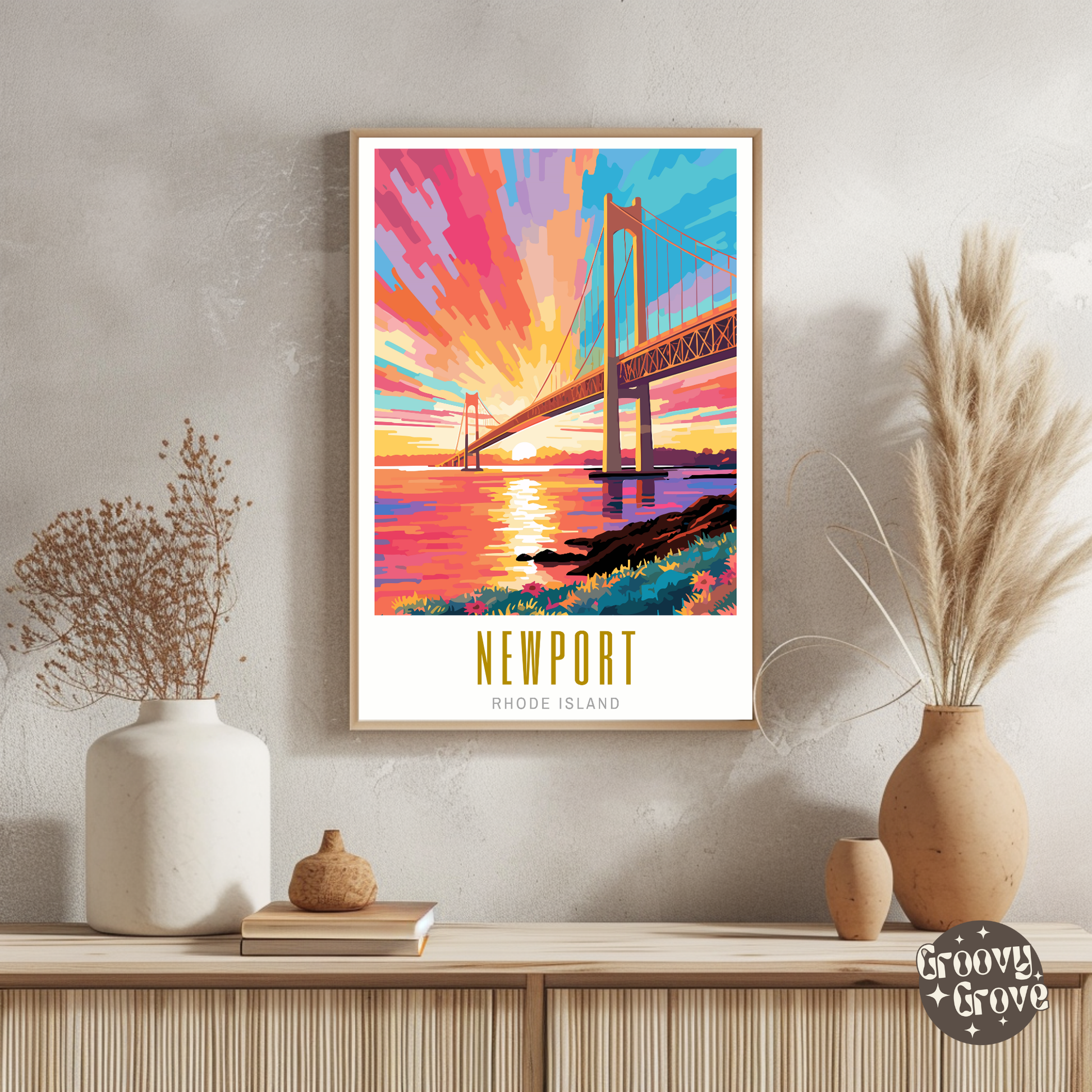 Newport Rhode Island Poster - GroovyGrove