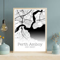 Perth Amboy New Jersey City Map Poster - GroovyGrove