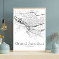 Grand Junction Colorado City Map Poster - GroovyGrove