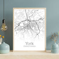 York Pennsylvania City Map Poster - GroovyGrove