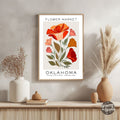 Oklahoma Flower Market Poster - GroovyGrove