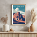 Capitol Reef National Park Vintage Poster - GroovyGrove