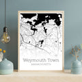 Weymouth Massachusetts City Map Poster - GroovyGrove