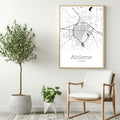 Abilene Texas City Map Poster - GroovyGrove