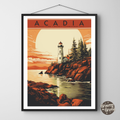 Acadia National Park Vintage Poster - GroovyGrove