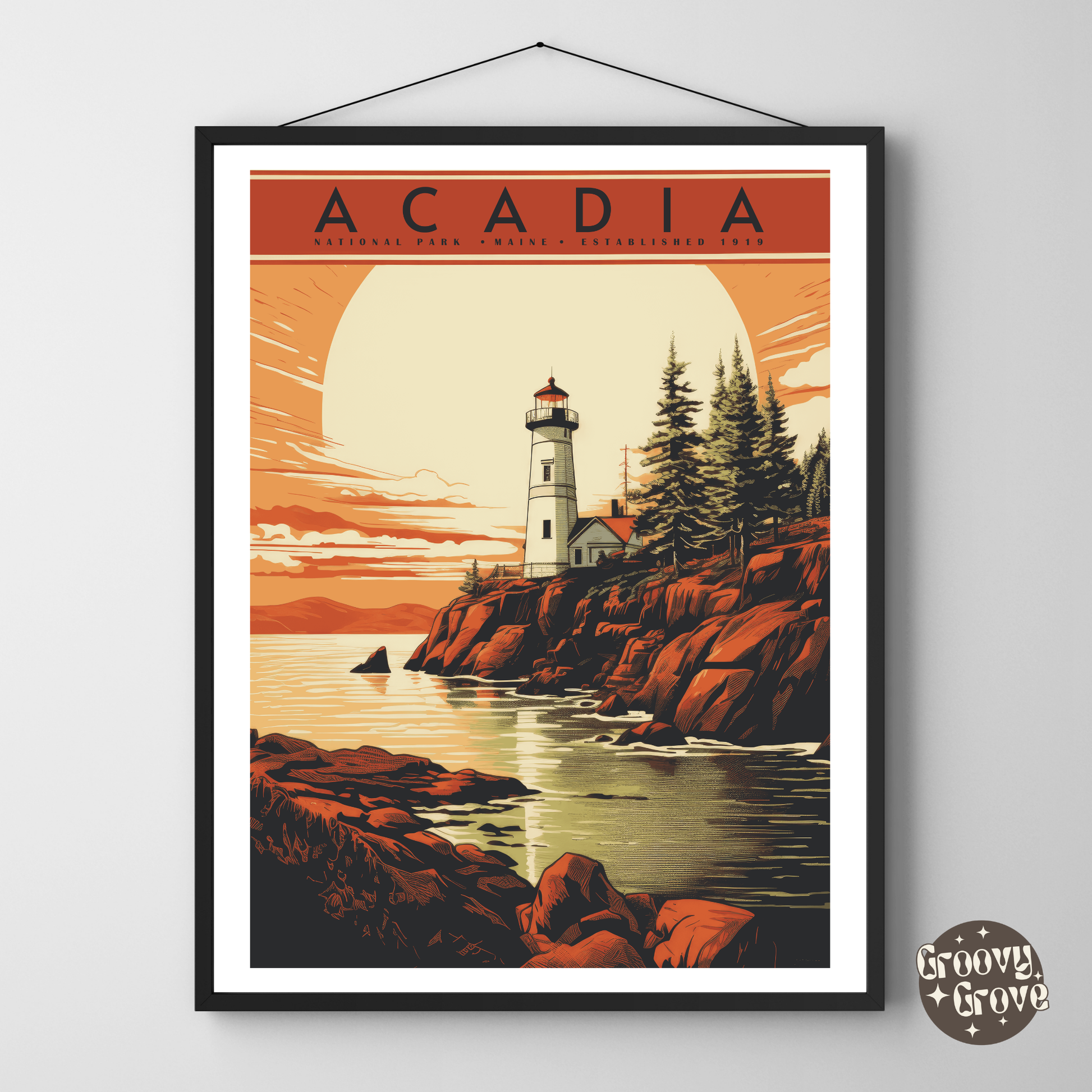 Acadia National Park Vintage Poster - GroovyGrove