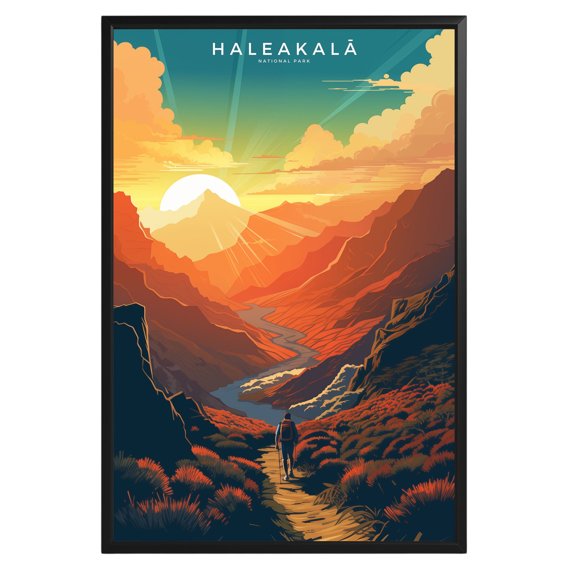 Haleakalā National Park Retro Poster - GroovyGrove