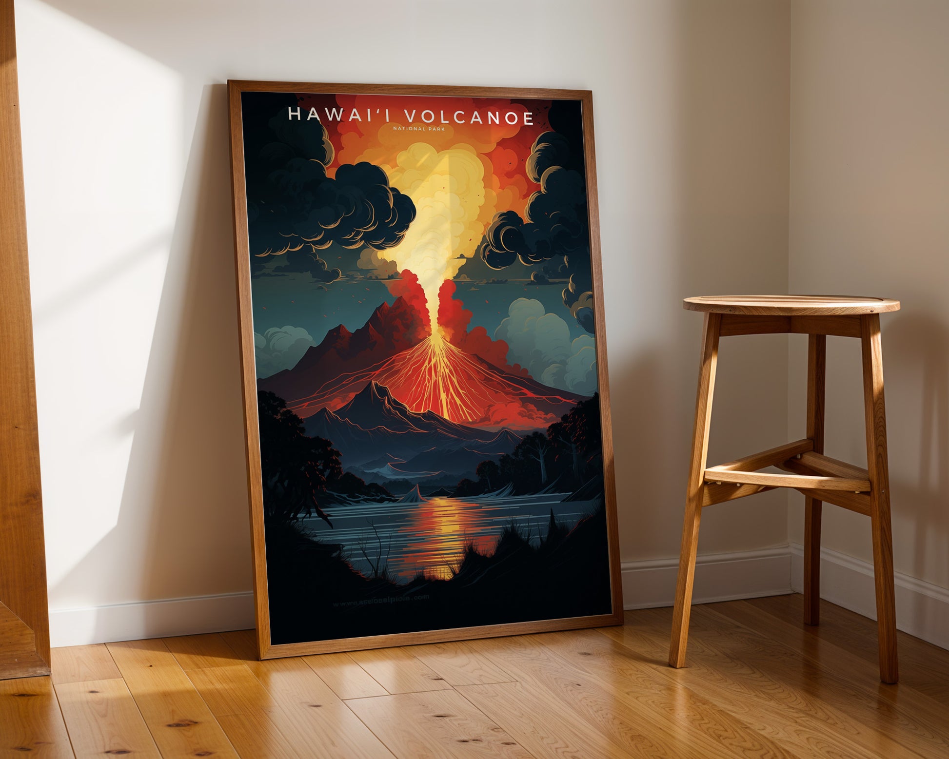 Hawaiʻi Volcanoes National Park Retro Poster - GroovyGrove