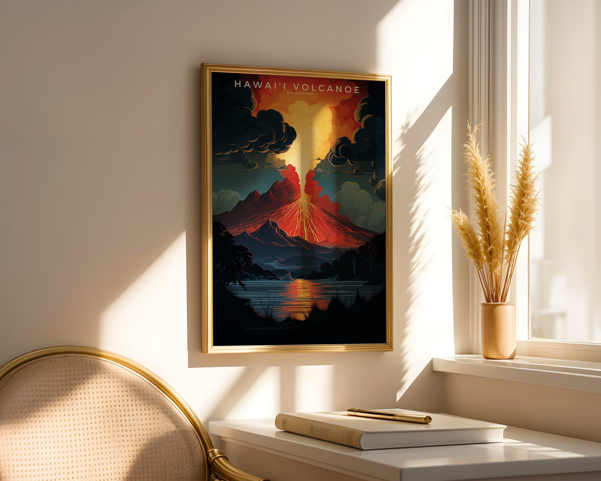 Hawaiʻi Volcanoes National Park Retro Poster - GroovyGrove