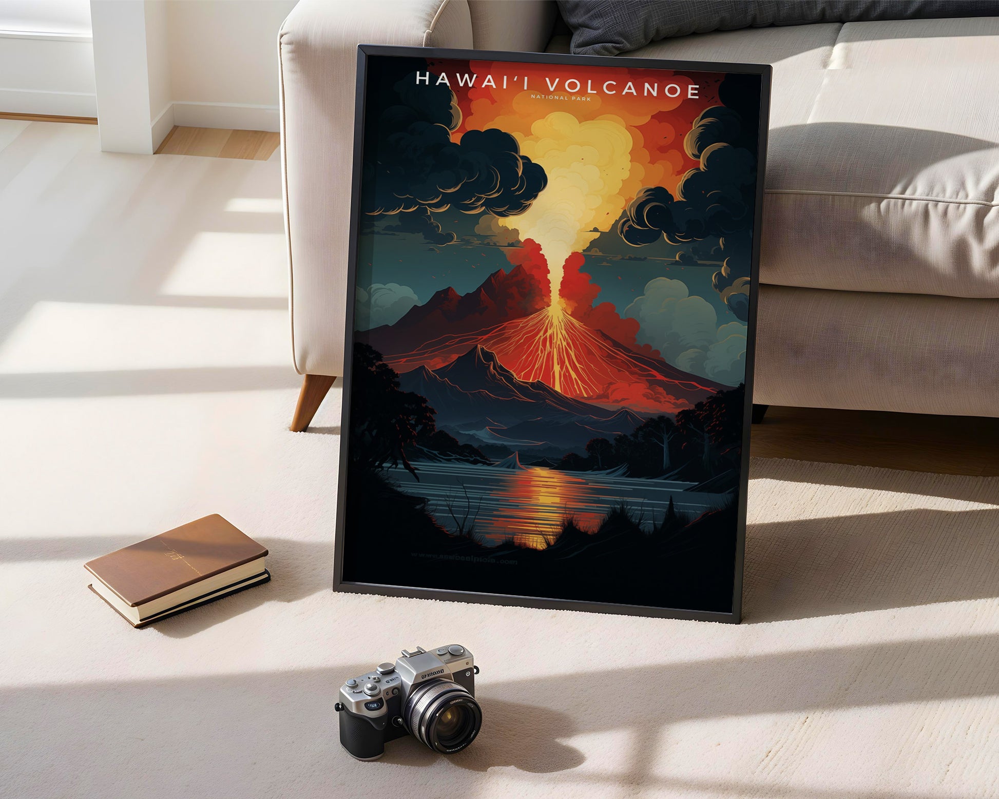 Hawaiʻi Volcanoes National Park Retro Poster - GroovyGrove