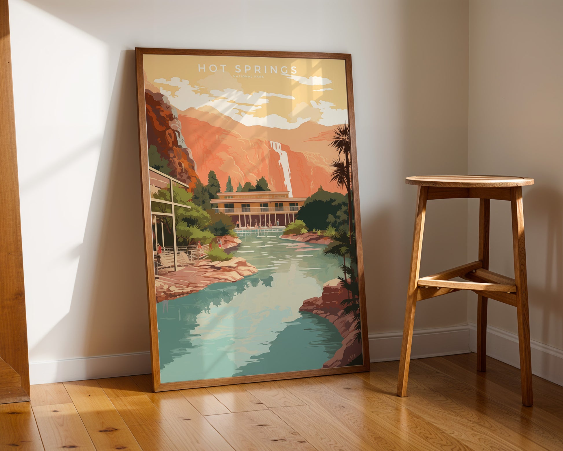 Hot Springs National Park Retro Poster - GroovyGrove