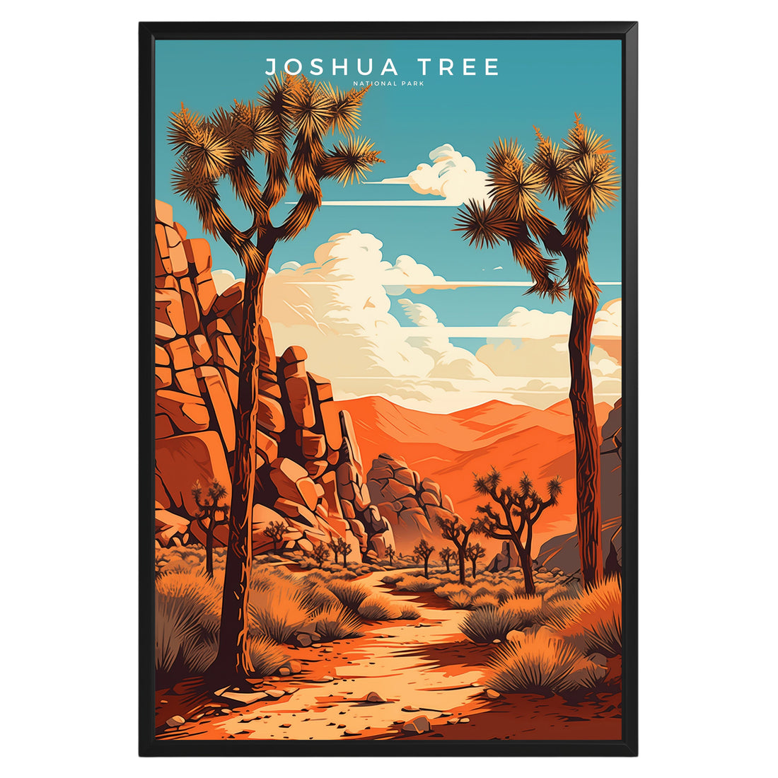 Joshua Tree National Park Retro Poster - GroovyGrove