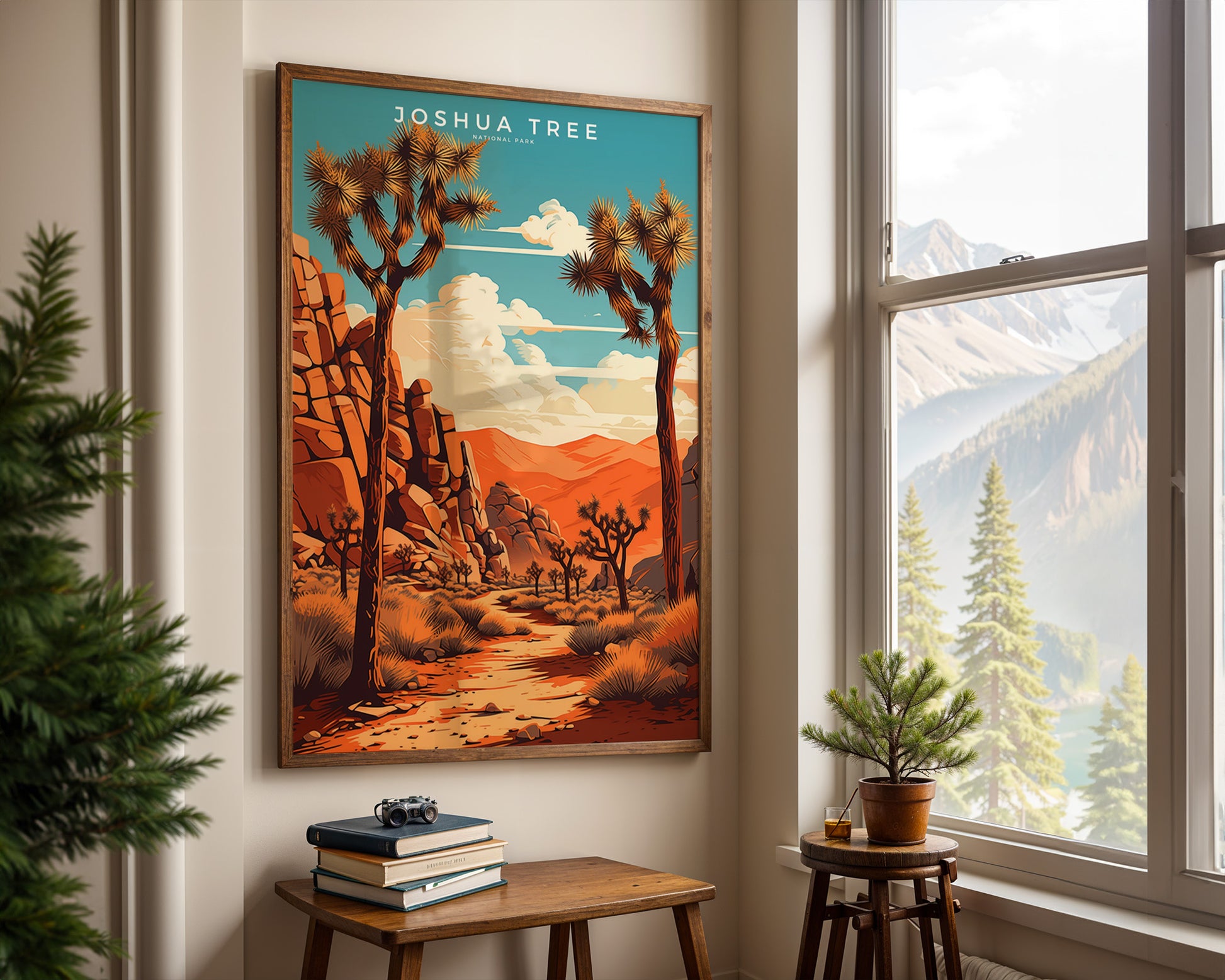 Joshua Tree National Park Retro Poster - GroovyGrove