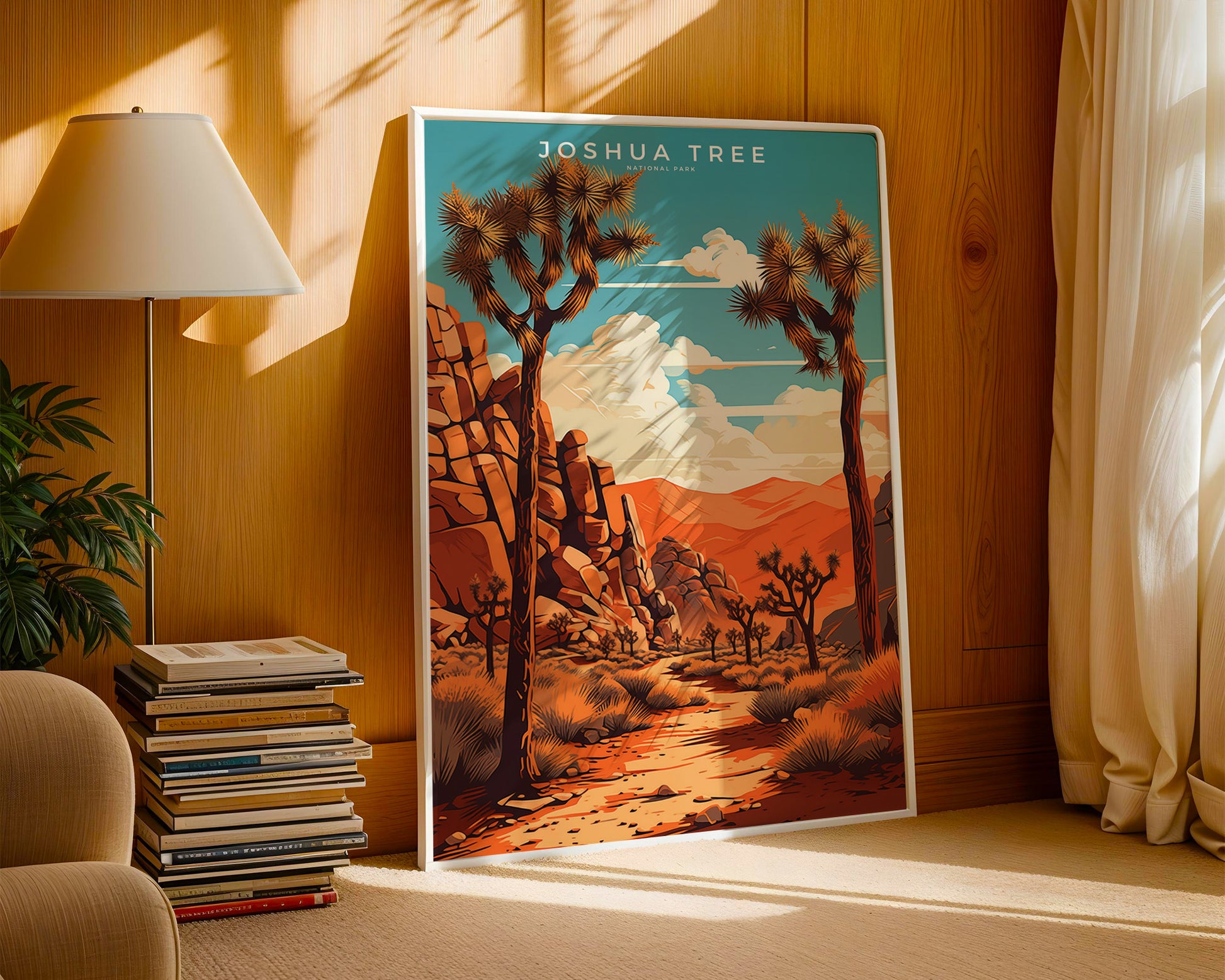 Joshua Tree National Park Retro Poster - GroovyGrove